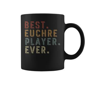 Vintage Best Euchre Player Ever Euchre Board Game Coffee Mug - Seseable