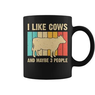Vintage Cow Cow Farmer Men Women Cattle Lover Coffee Mug | Mazezy