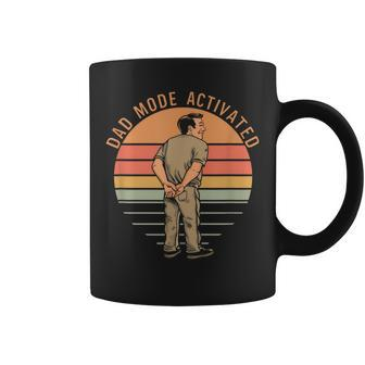 Vintage Retro Dad Mode Activated Quote Father's Day Coffee Mug - Seseable