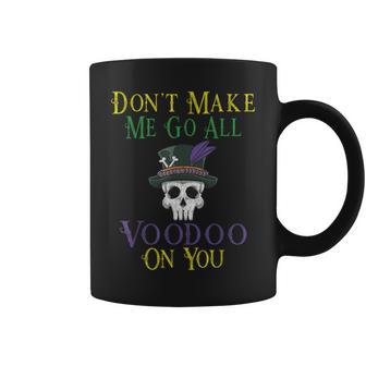 Voodoo Quote Witch Doctor Skull Mardi Gras Festival Coffee Mug - Monsterry AU