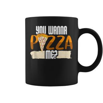 You Want A Pizza Of Me Piece Pun Italian Jokes Coffee Mug - Monsterry DE