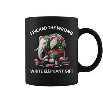 White Elephant Wrapped Elephant Dumb Coffee Mug - Seseable