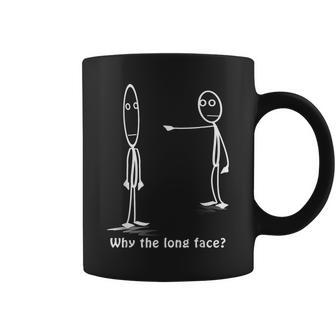 Why The Long Face Stickman Costume Stick Figure Coffee Mug - Monsterry UK