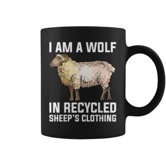Wolf In Sheep Clothes Farmer Sheep Lover Coffee Mug - Monsterry