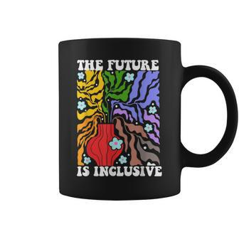 The Future Is Inclusive Lgbt Flag Human Rights Pride Month Coffee Mug - Monsterry DE