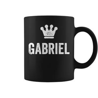 Gabriel The King Crown & Name Called Gabriel Coffee Mug - Seseable
