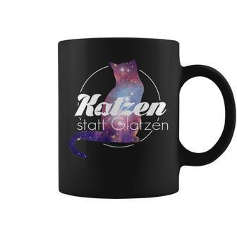 Galaktisches Katzen Tassen mit Spruch, Raumfahrer Katze Tee - Seseable