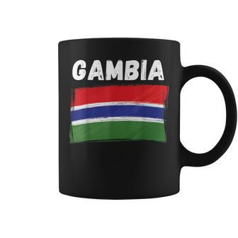 Gambia Flag Holiday Vintage Grunge Gambian Flag Coffee Mug - Monsterry AU