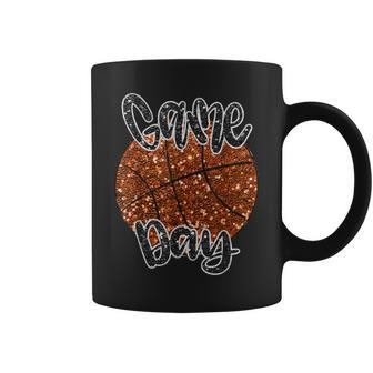 Game Day Basketball Bling Bling Basketball Lover Fall Women Coffee Mug - Seseable