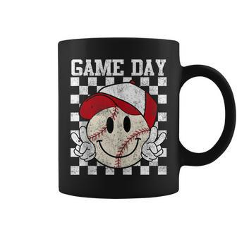 Game Day Vibes Girls Mother's Baseball Life Coffee Mug - Seseable