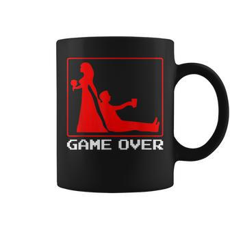 Game Over Wedding Marriage Groom Bachelor Gamer Gaming Coffee Mug | Crazezy DE