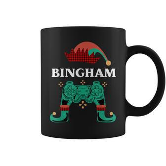 Gamer Elf Custom Name Bingham Christmas Legendary Video Game Coffee Mug - Monsterry CA