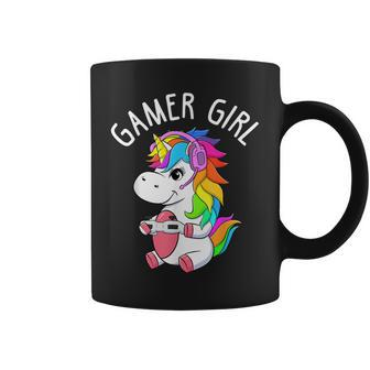 Gamer Girl Gaming Unicorn Cute Video Game Girls Coffee Mug - Thegiftio UK