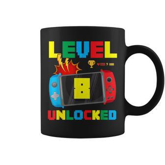 Gamer It's My 8Th Birthday Level 8 Unlocked Video Gaming Coffee Mug - Monsterry