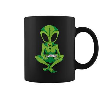 Gaming Alien Console Video Game Controller Cool Gamer Coffee Mug - Monsterry