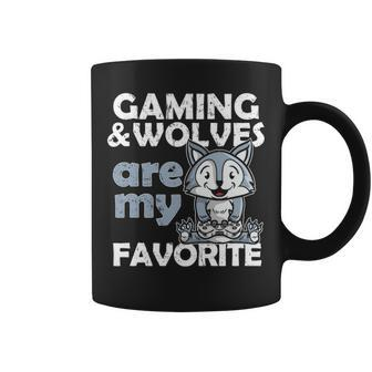 Gaming Wolf Gamer Coffee Mug | Mazezy AU