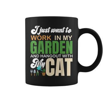 Gardening Graphic Cat Lover Gardener Garden Pet Plants Coffee Mug - Seseable