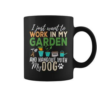Gardening Dog Lover Gardener Garden Pet Plants Coffee Mug - Seseable