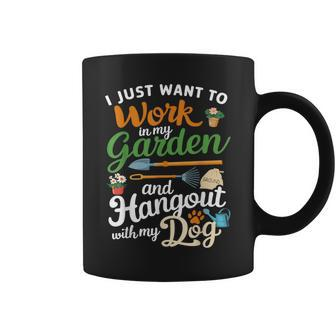 Gardening Dog Lover Gardener Garden Plants Coffee Mug | Mazezy DE