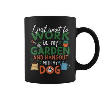 Gardening Dog Lover Plants Gardener Garden Coffee Mug - Seseable