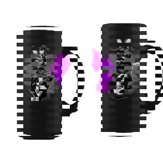 Gato Con Guitarra Divertido Regalo Para Músicos Guitarristas Taza de café - Regaloses
