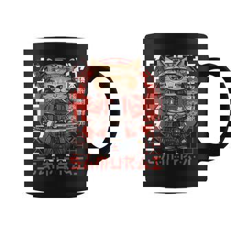 Gato Samurai Japonés Guerrero Ukiyo Kitty Sensei Samurai Taza de café - Regaloses