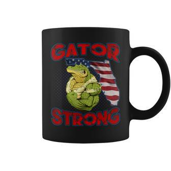 Gator Strong Florida State Gator American Flag Florida Map Coffee Mug - Thegiftio UK