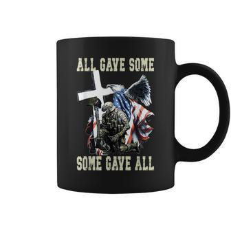 All Gave Some Some Gave All Us Flag Soldier Memorial Day Coffee Mug - Monsterry DE