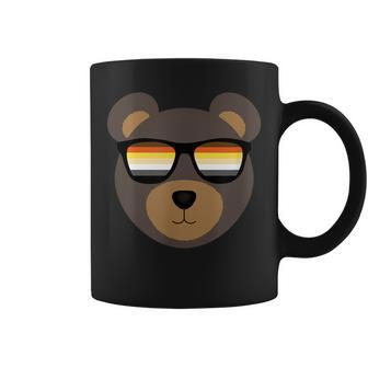 Gay Bear Sunglasses Distressed Coffee Mug - Monsterry CA