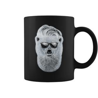 Gay Bear With Sunglasses Polar Bear Coffee Mug - Monsterry