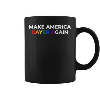 Gay Lesbian Pride Make America Gayer 4Th July Coffee Mug - Monsterry DE