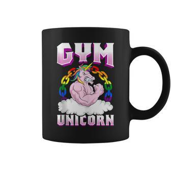 Gay Muscle Unicorn Gay Gym Workout Coffee Mug - Monsterry