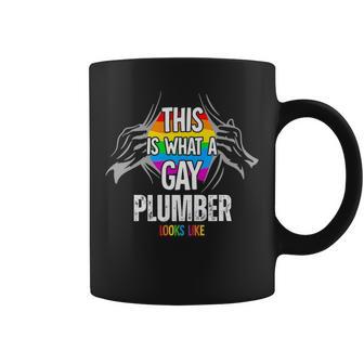 This Is What A Gay Plumber Looks Like Lgbt Pride Coffee Mug - Monsterry