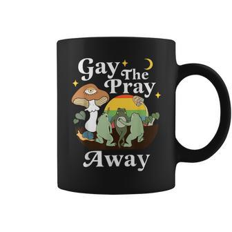 Gay The Pray Away Frog Rainbow Lgbt Gay Lesbian Pride Month Coffee Mug - Monsterry