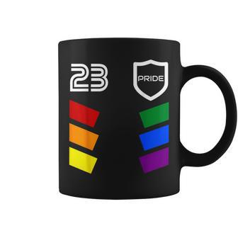 Gay Pride 2023 Retro Soccer Fan Jersey Lgbt Coffee Mug - Monsterry