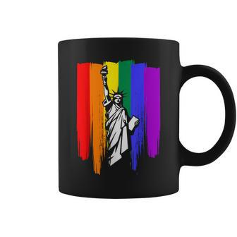 Gay Pride New York Lgbt Statue Of Liberty For New Yorker Coffee Mug - Monsterry
