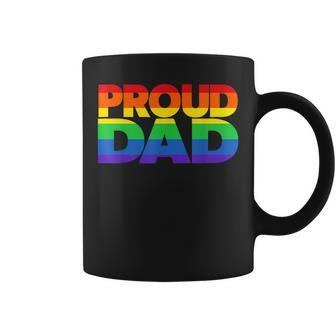 Gay Pride Proud Dad Lgbt Parent Father's Day Coffee Mug - Monsterry UK
