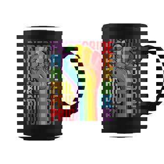 Gay Pride Rainbow Orgullosamente Orgulloso Apoyo Fuerte Regalo De Igualdad Taza de café - Regaloses
