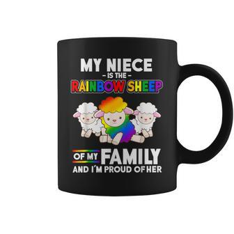 Gay Pride Week My Niece Is Rainbow Sheep Of Family Coffee Mug - Monsterry UK