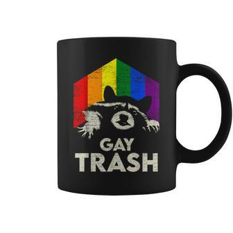 Gay Trash Raccoon Lgbt Rainbow Gay Pride Month Vintage Coffee Mug - Monsterry UK