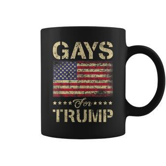 Gays For Trump Stars And Stripes American Flag Coffee Mug - Monsterry UK