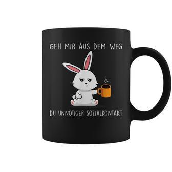 Geh Mir Aus Dem Weg Du Unnötiger Sozialkontakt German S Tassen - Geschenkecke