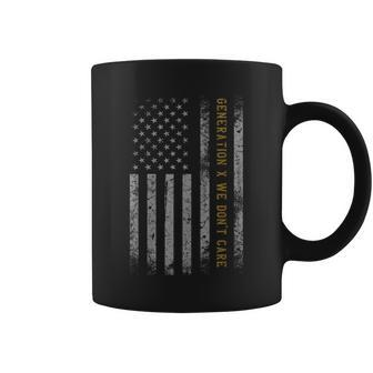Gen X Humor Generation American Flag Gen X Coffee Mug - Monsterry CA