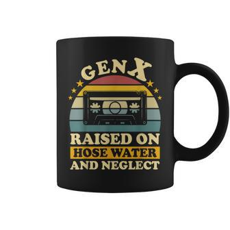 Gen X Raised On Hose Water And Neglect Humor Generation X Coffee Mug | Mazezy AU