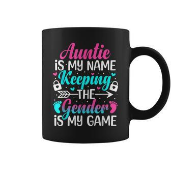 Gender Reveal Auntie For A Keeper Of The Gender Aunt Coffee Mug - Monsterry AU