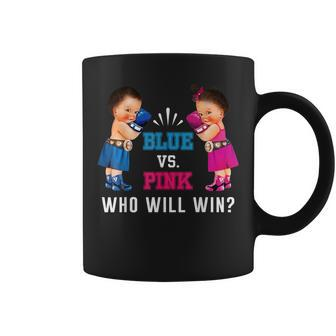 Gender Reveal Blue Vs Pink Ethnic Boxing Babies Coffee Mug - Monsterry