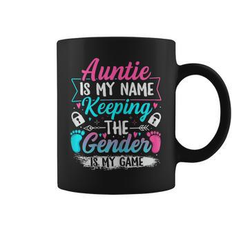 Gender Reveal For A Keeper Of The Gender Aunt Coffee Mug - Seseable