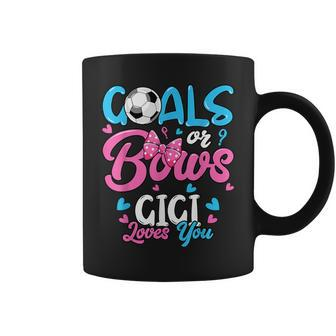 Gender Reveal Goals Or Bows Gigi Loves You Soccer Coffee Mug - Monsterry