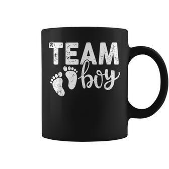 Gender Reveal Team Boy Blue Boy Family Baby Party Supplies Coffee Mug - Monsterry