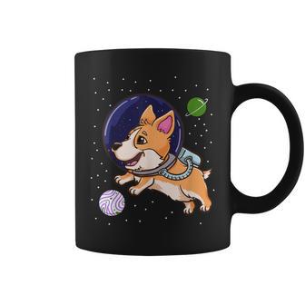 Genderqueer Corgi In Space Genderqueer Pride Flag Coffee Mug - Monsterry